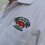 White Embroidered Polo Shirt